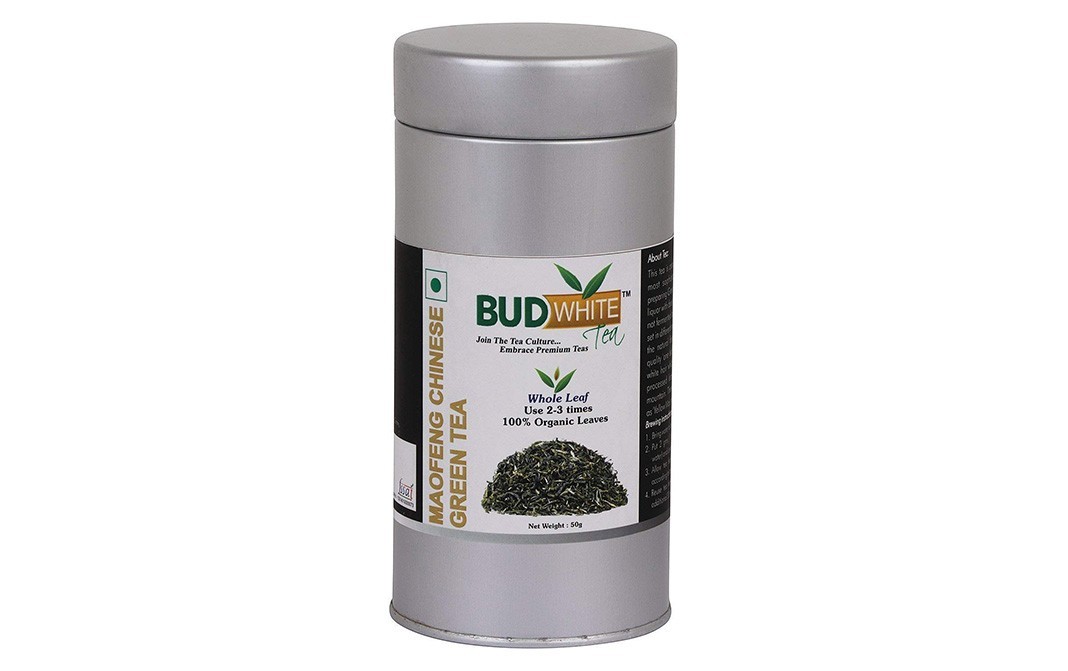 Bud White Maofeng Chinese Green Tea   Tin  50 grams